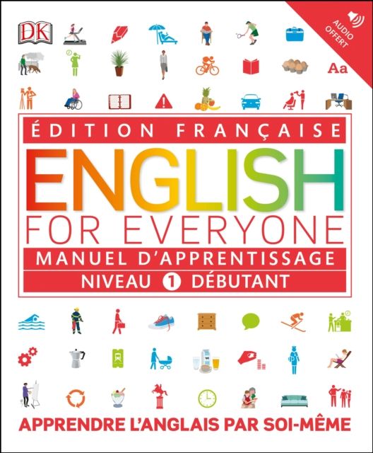 Forsidebilde av English for Everyone Course Book Level 1 Beginner : French language edition