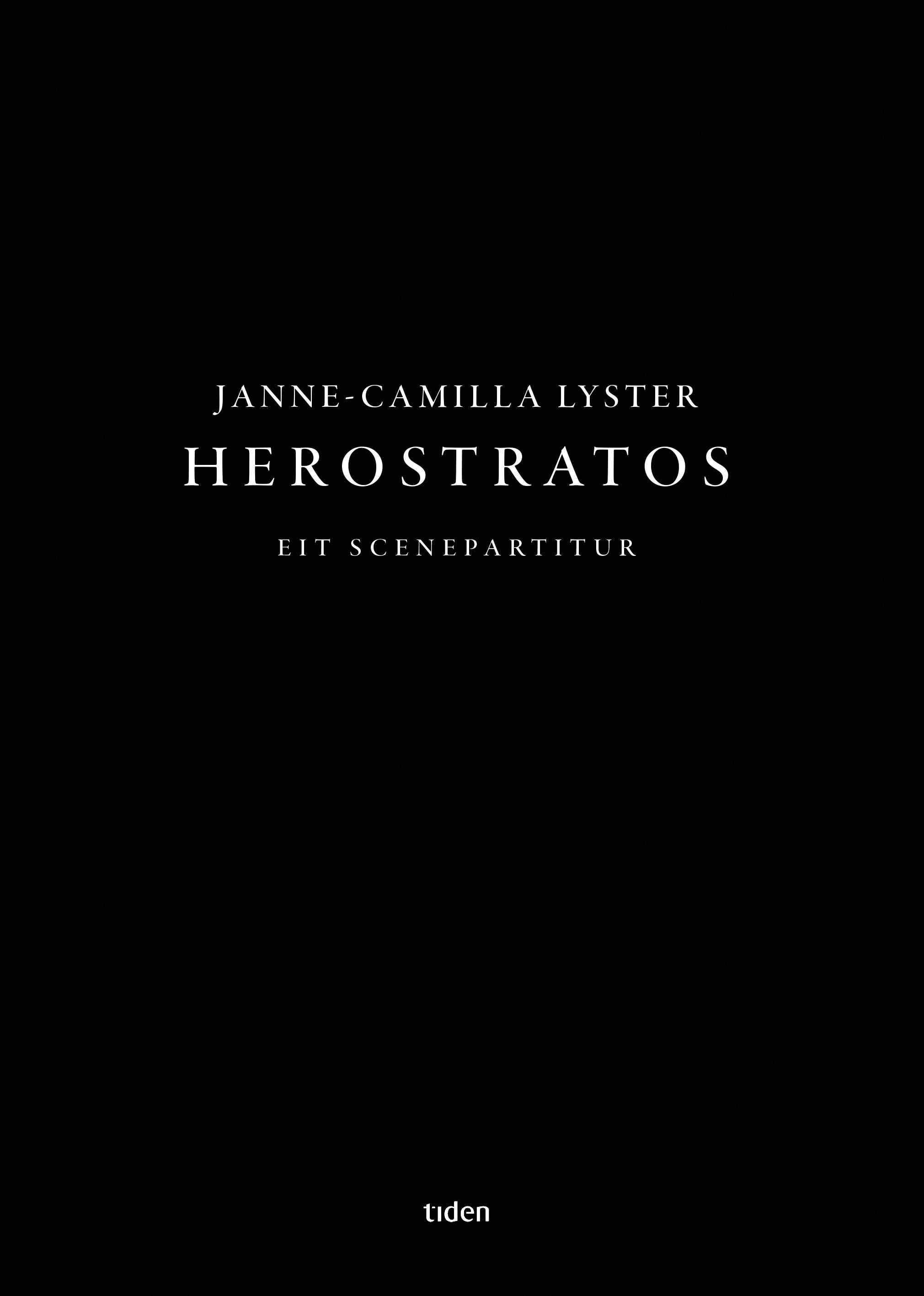 Herostratos : eit scenepartitur