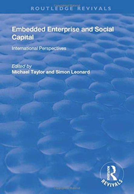 Embedded Enterprise and Social Capital : International Perspectives
