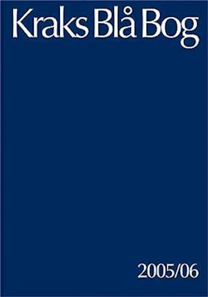 Forsidebilde av Kraks blå bog 2005/06 : 7952 biografier over nulevende danske, færøske og grønlandske mænd og kvinder