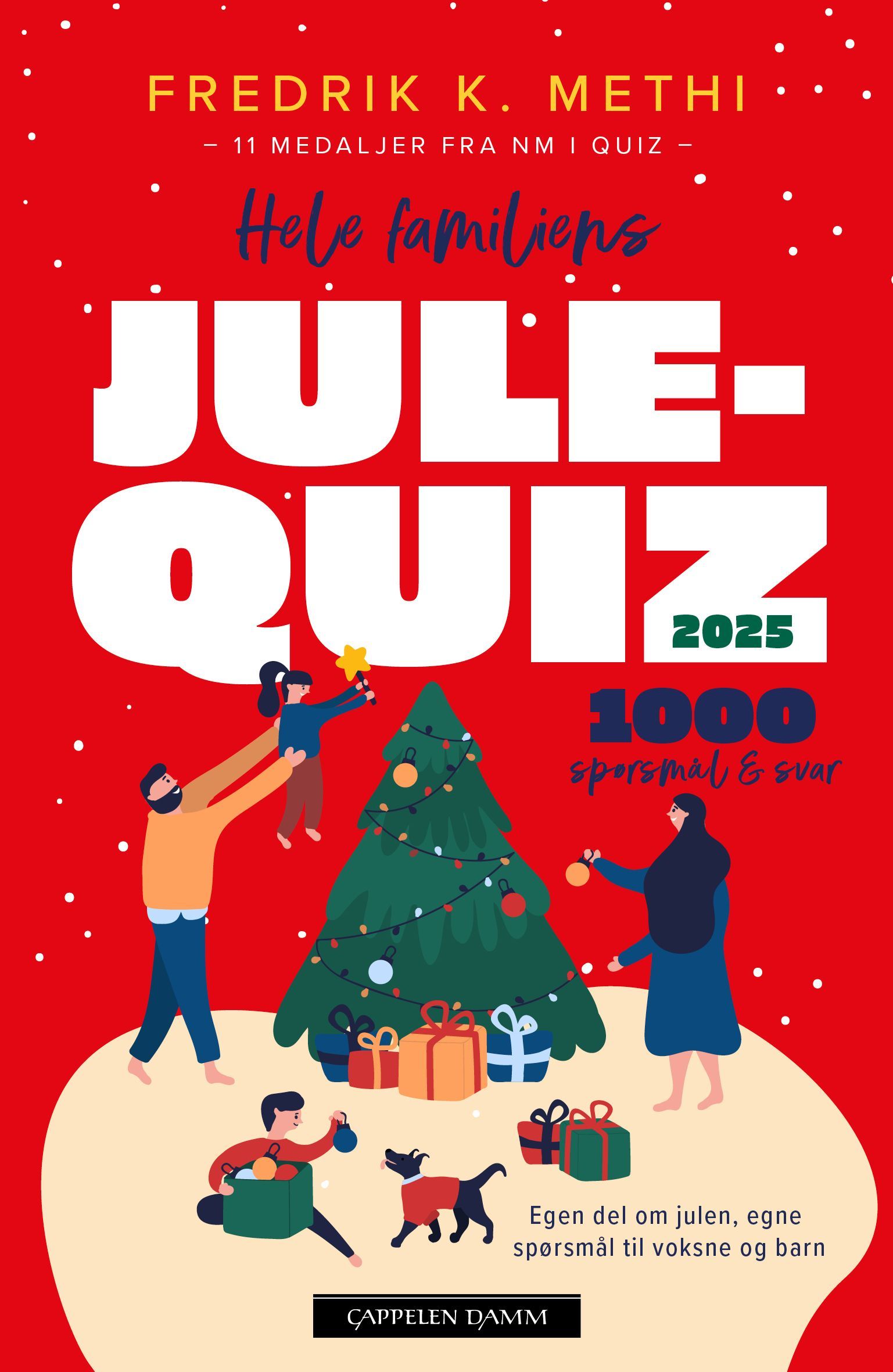 Forsidebilde av Hele familiens julequiz 2025 : 1000 spørsmål og svar