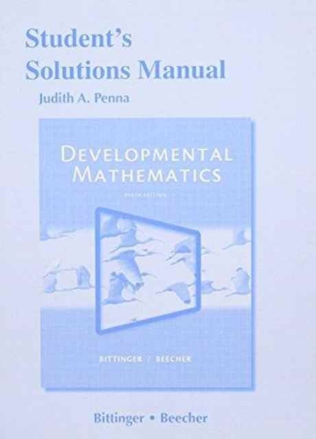 Forsidebilde av Student Solutions Manual for Developmental Mathematics