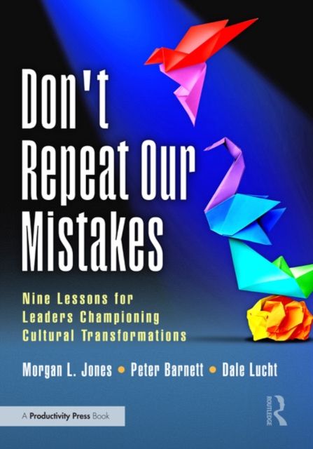 Don't Repeat Our Mistakes : Nine Lessons for Leaders Championing Cultural Transformations