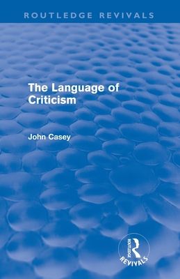 The Language of Criticism