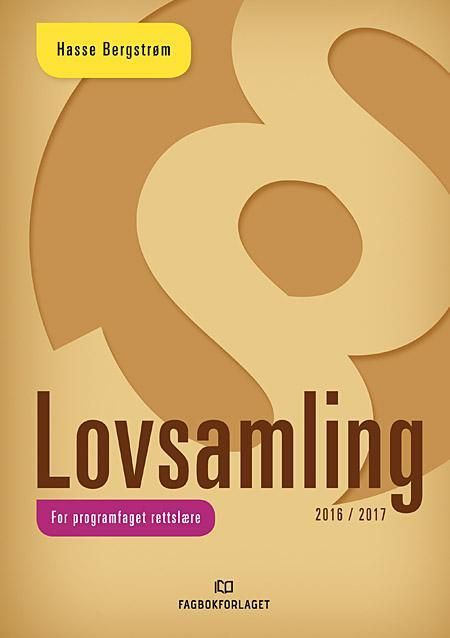 Forsidebilde av Lovsamling : rettslære : 2016/2017