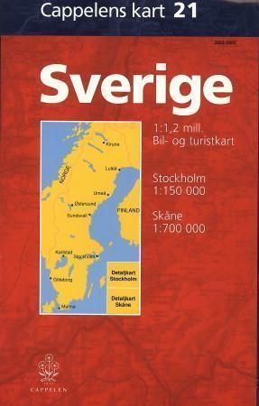Sverige 2003-2005 : bil- og turistkart