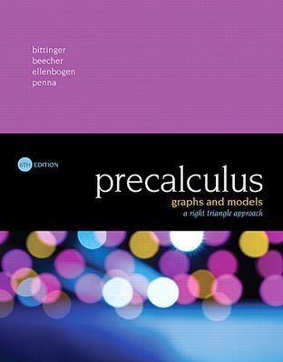Forsidebilde av Precalculus : Graphs and Models, A Right Triangle Approach