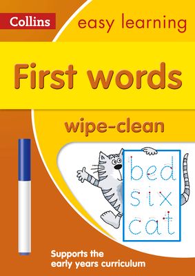 First Words Age 3-5 Wipe Clean Activity Book : Ideal for Home Learning