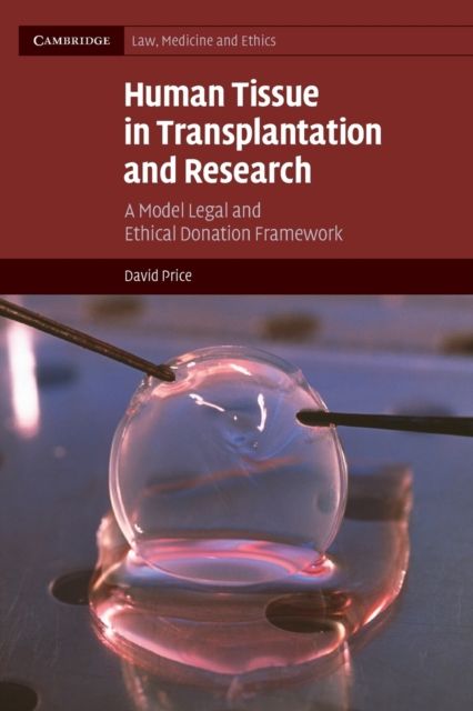 Human Tissue in Transplantation and Research : A Model Legal and Ethical Donation Framework