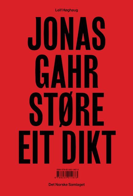Jonas Gahr Støre : eit dikt