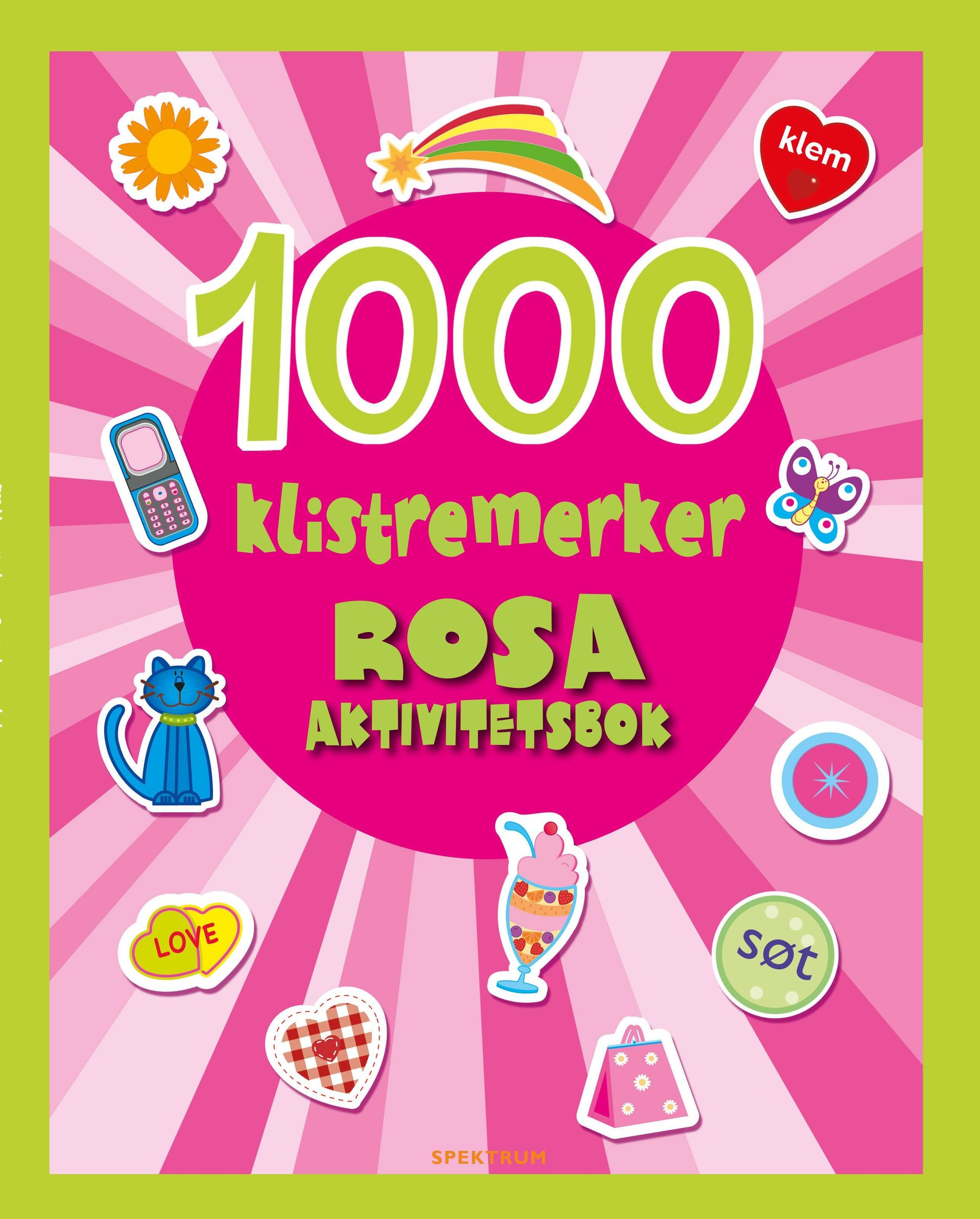 1000 klistremerker : rosa aktivitetsbok