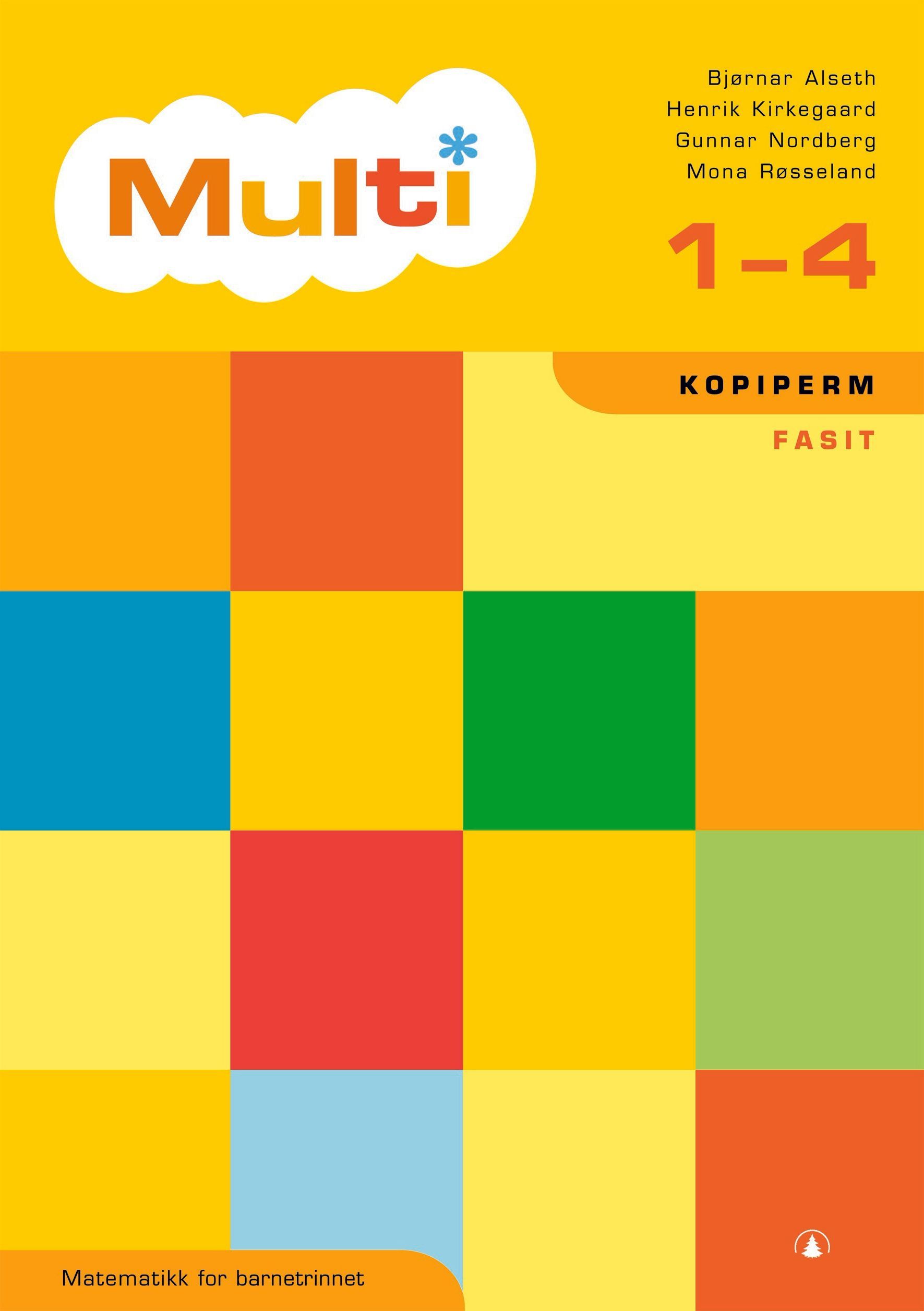 Multi 1-4 : kopiperm, fasit : matematikk for barnesteget