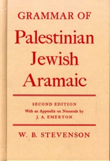 Grammar of Palestinian Jewish Aramaic