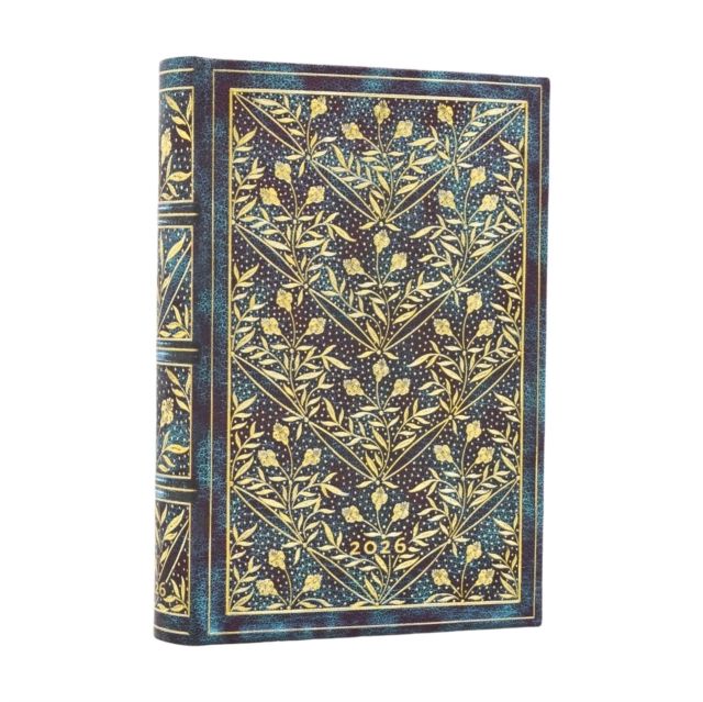 2026 Wildflower Song  Mini 12-month Day-at-a-Time Hardcover Flexi Dayplanner 2026 (Elastic Band Closure)