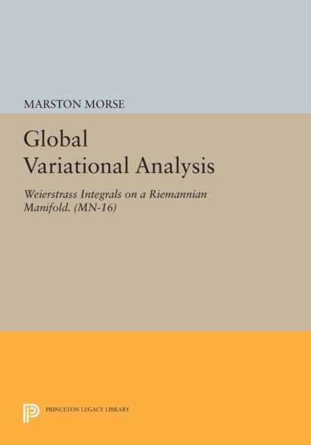 Global Variational Analysis : Weierstrass Integrals on a Riemannian Manifold