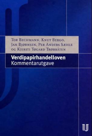 Verdipapirhandelloven : lov om verdipapirhandel 19. juni 1997 nr. 79 : med kommentarer
