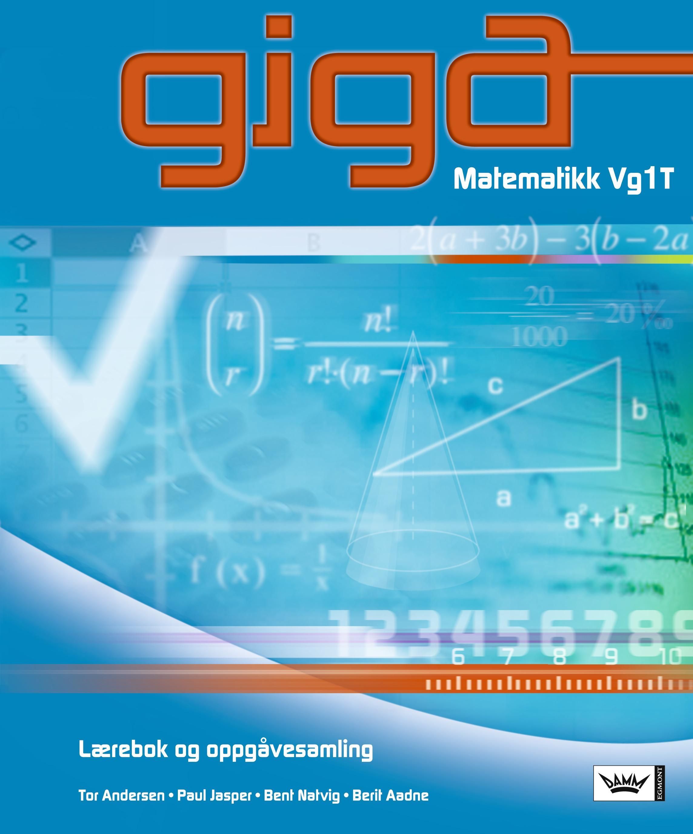 Giga : matematikk Vg1T : lærebok og oppgåvesamling
