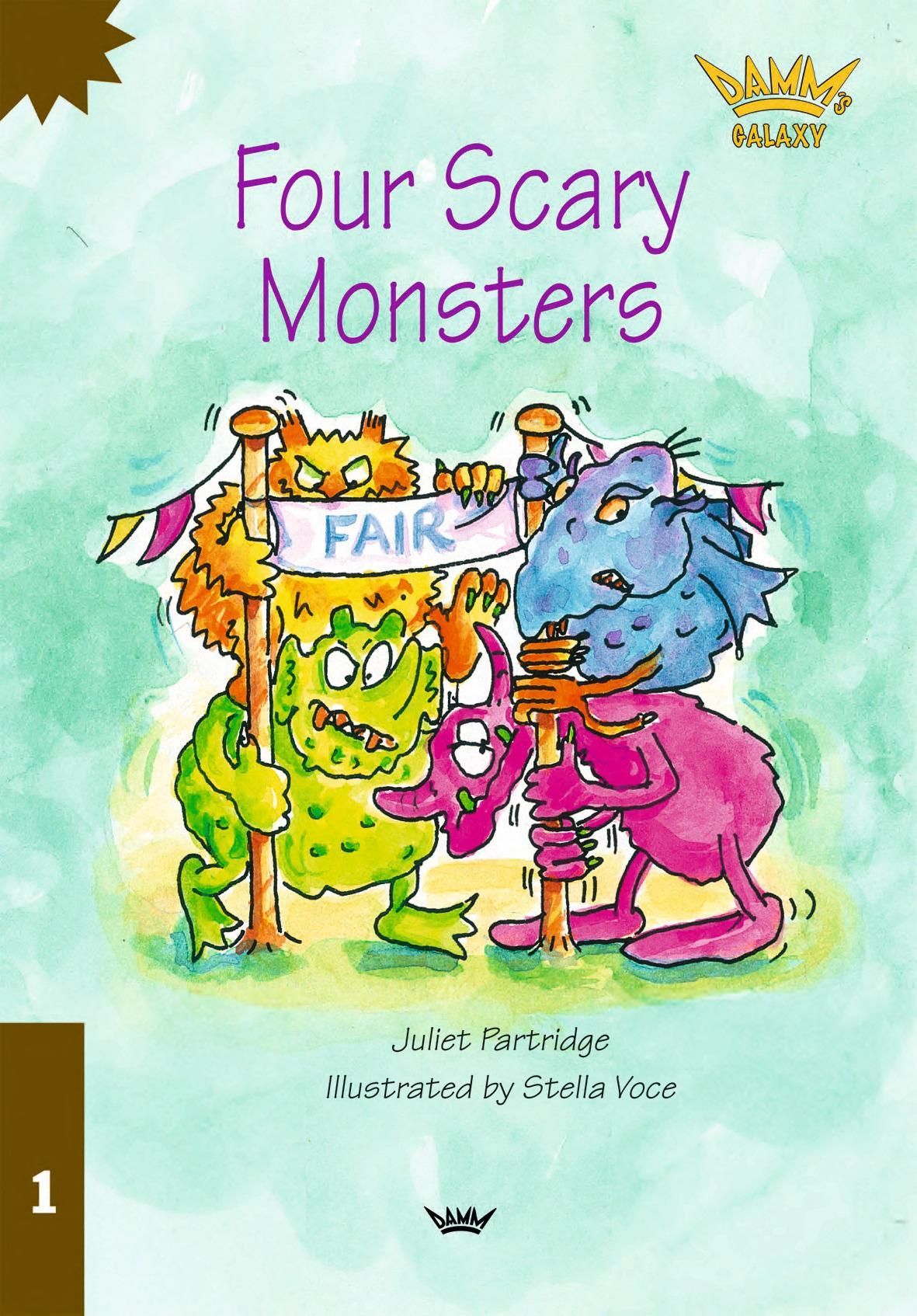 Forsidebilde av Four scary monsters