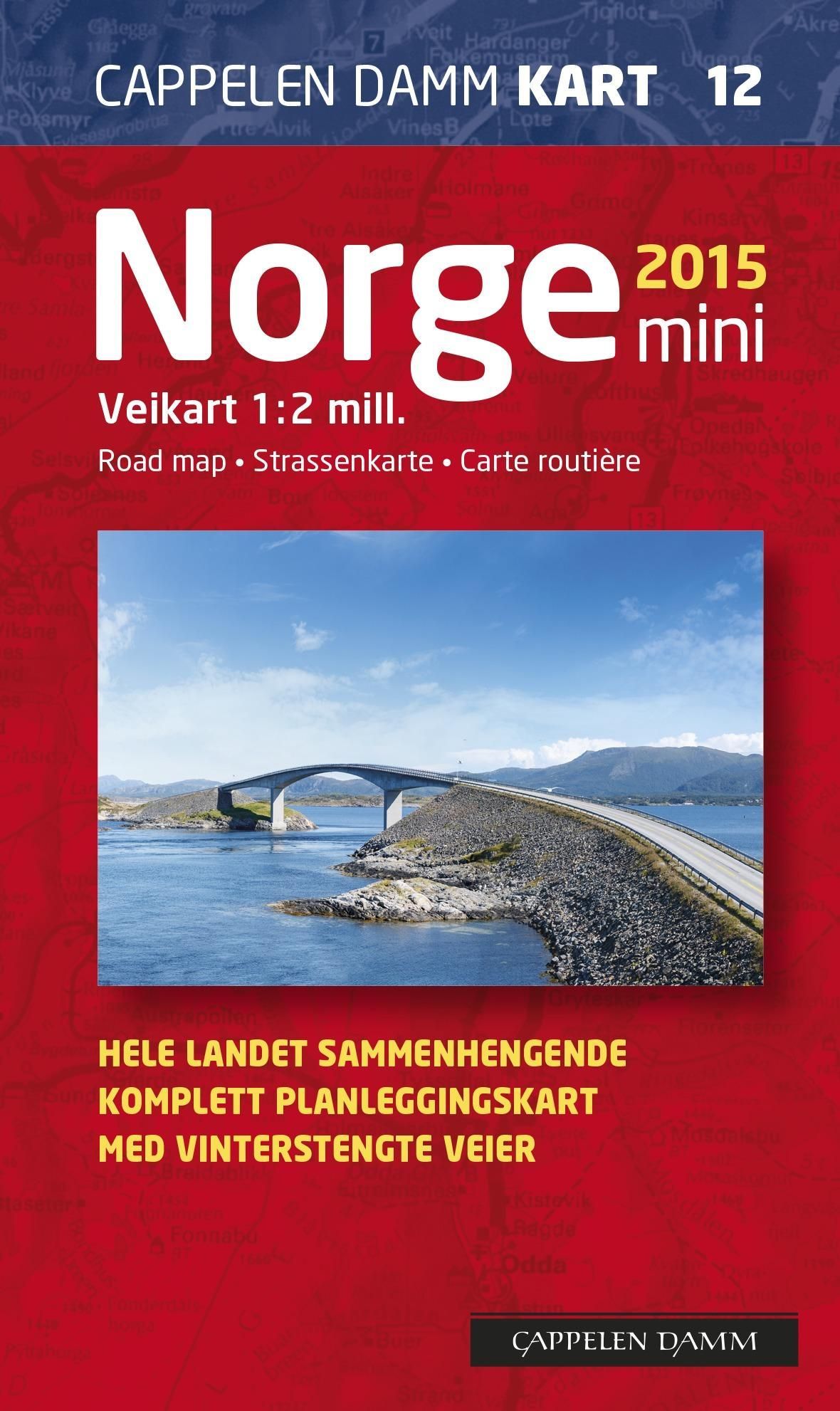 Norge mini 2015 : veikart = road map = Strassenkarte = carte routière