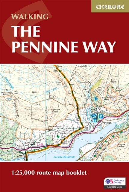 Walking the Pennine Way Map Booklet : 1:25,000 OS Route Mapping