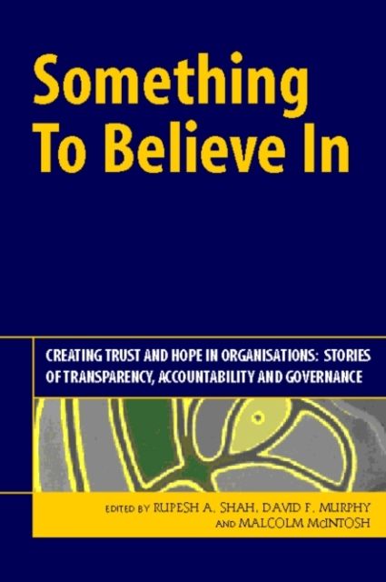Something to Believe In : Creating Trust and Hope in Organisations: Stories of Transparency, Accountability and Governance