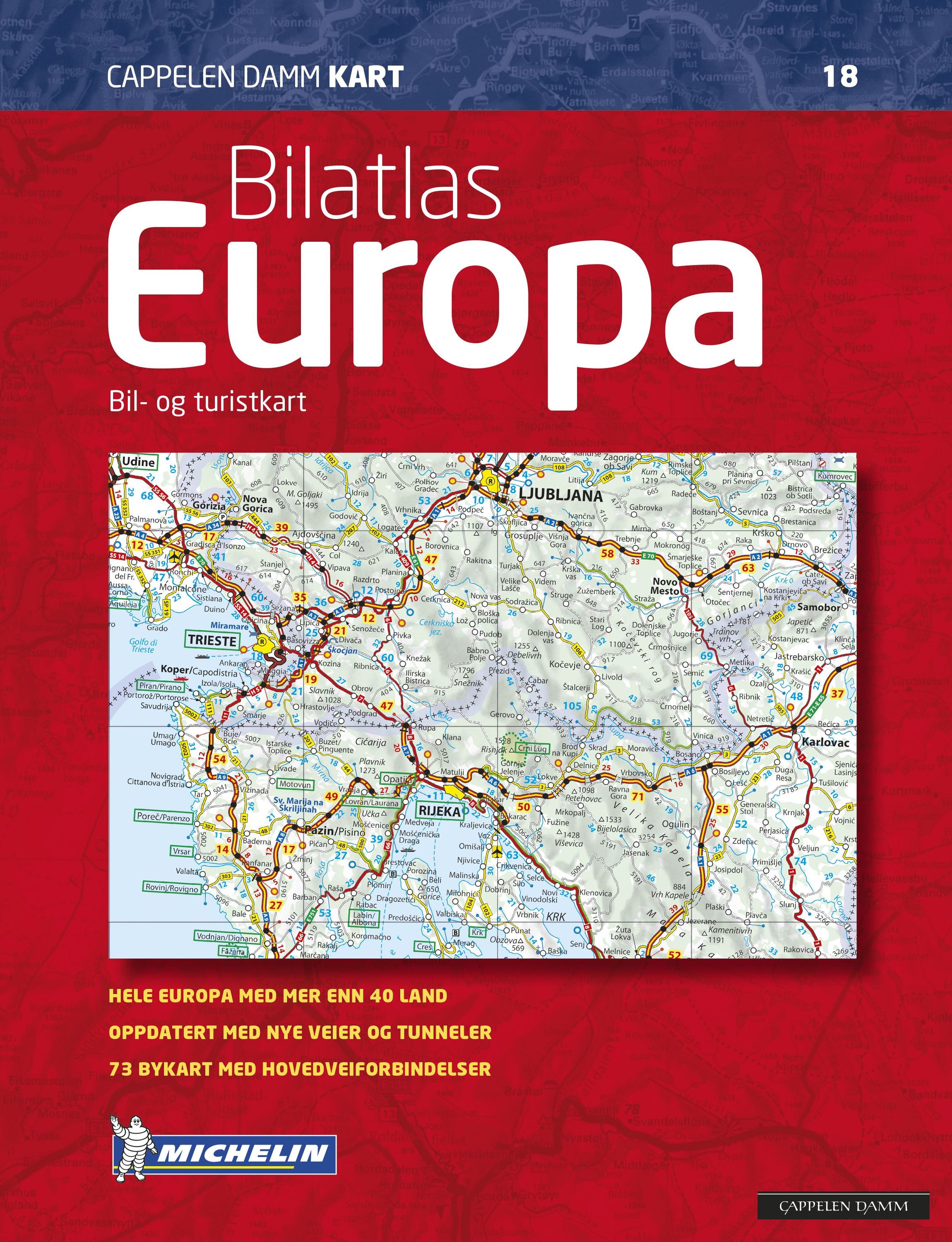 Bilatlas Europa : bil- og turistkart