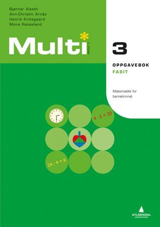 Multi 3, 2. utgave : matematikk for barnetrinnet. Fasit : oppgavebok
