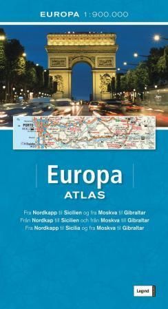 Europa atlas : fra Nordkapp til Sicilien og fra Moskva til Gibraltar = från Nordkap till Sicilien och från Moskva till Gibraltar = fra Nordkapp til Sicilia og fra Moskva til Gibraltar