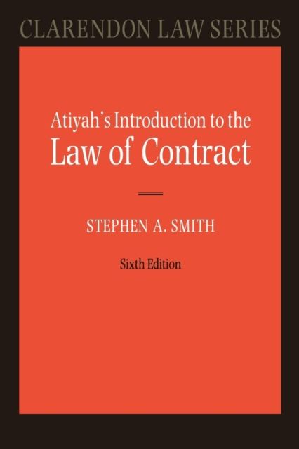 Atiyah's Introduction to the Law of Contract