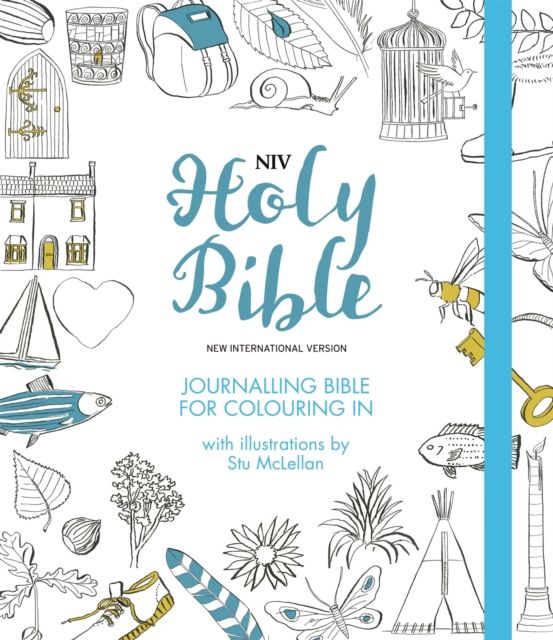 NIV Journalling Bible for Colouring In : With unlined margins and illustrations to colour in