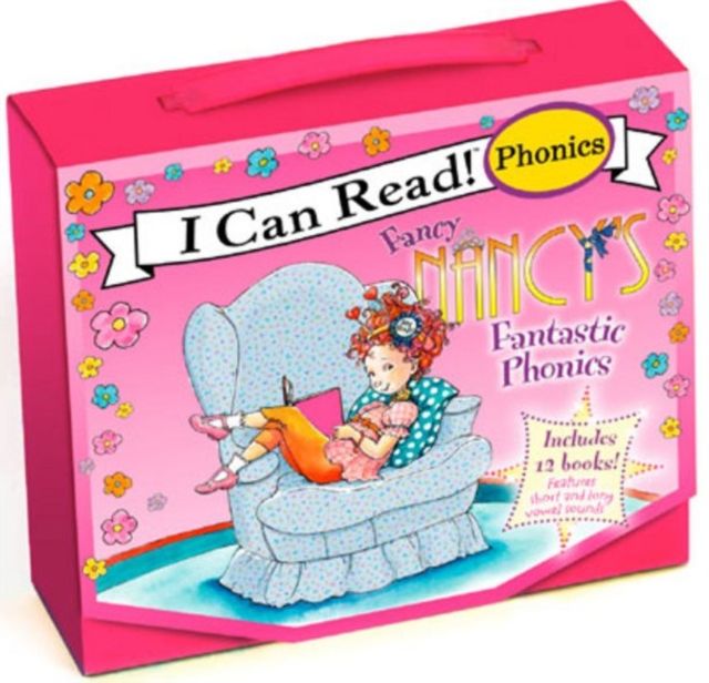 Fancy Nancy's 12-Book Fantastic Phonics Fun! : Includes 12 Mini-Books Featuring Short and Long Vowel Sounds