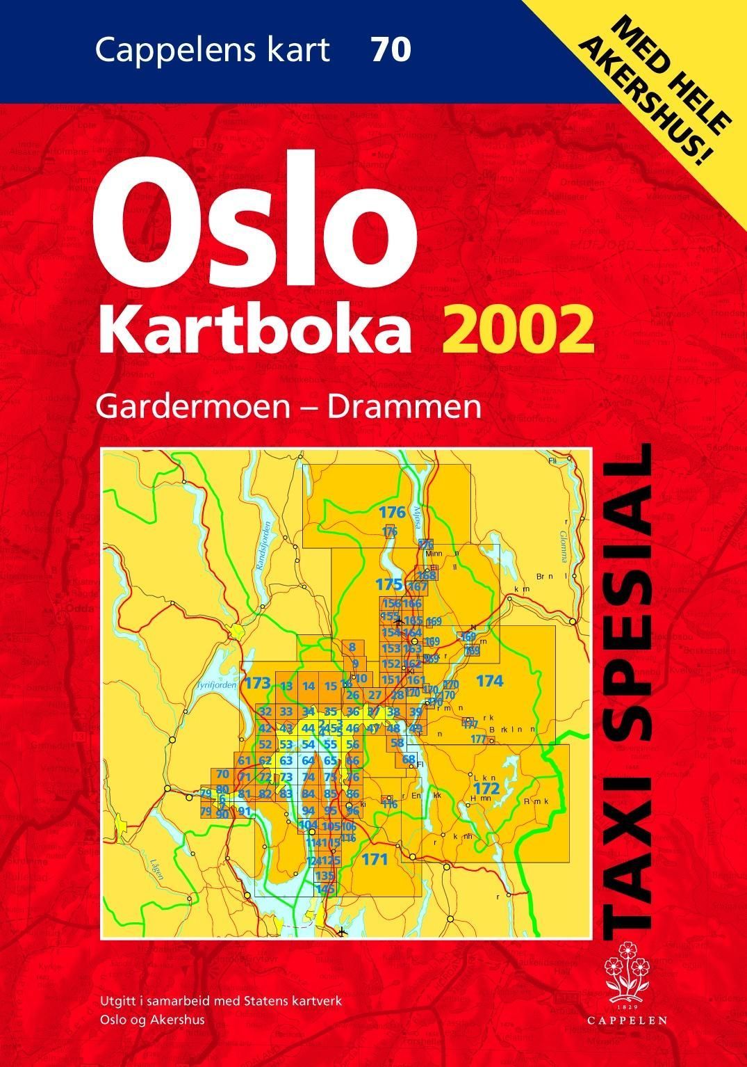 Oslokartboka 2002 : taxiutgave : Gardemoen - Drammen
