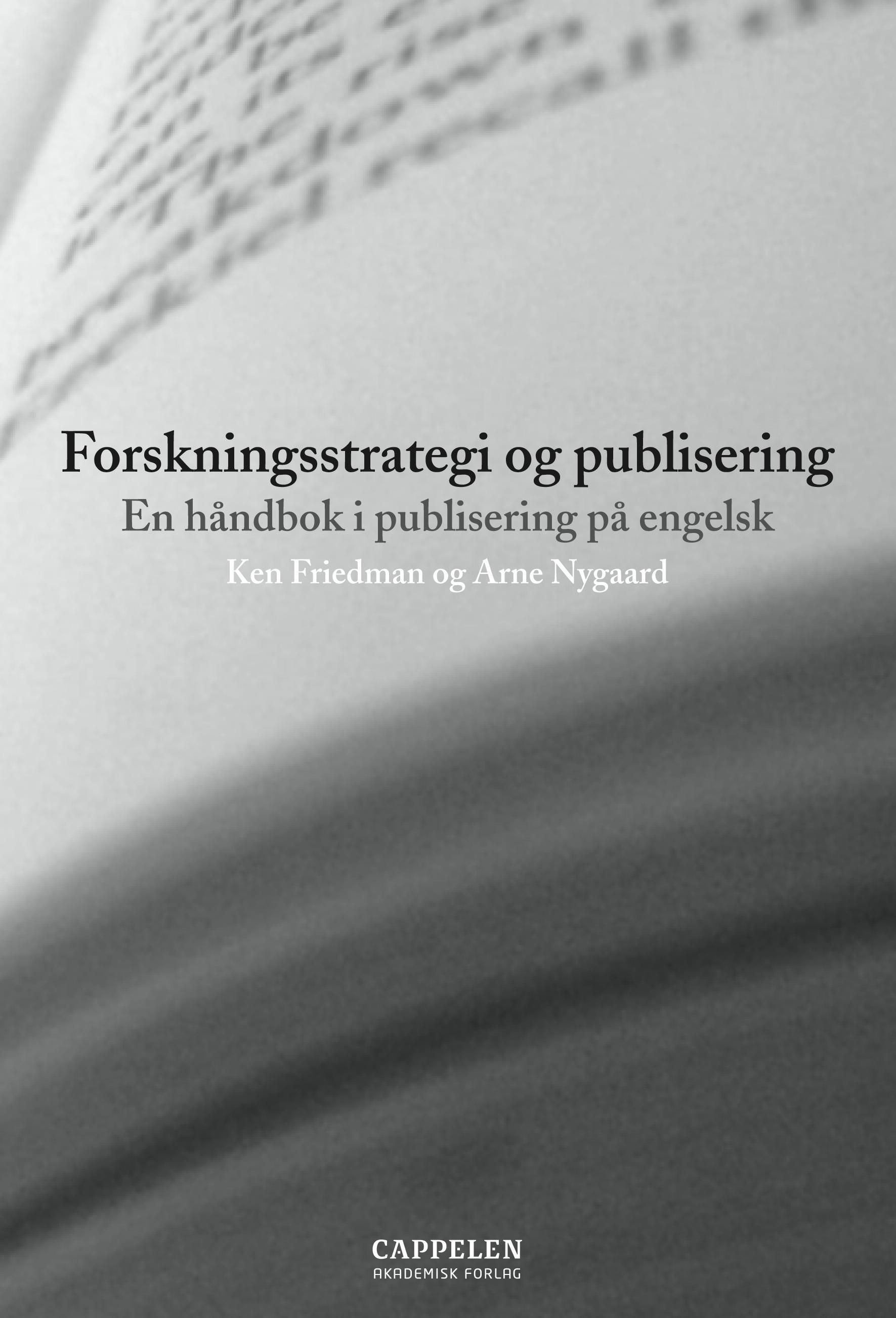 Forskningsstrategi og publisering : en håndbok i publisering på engelsk