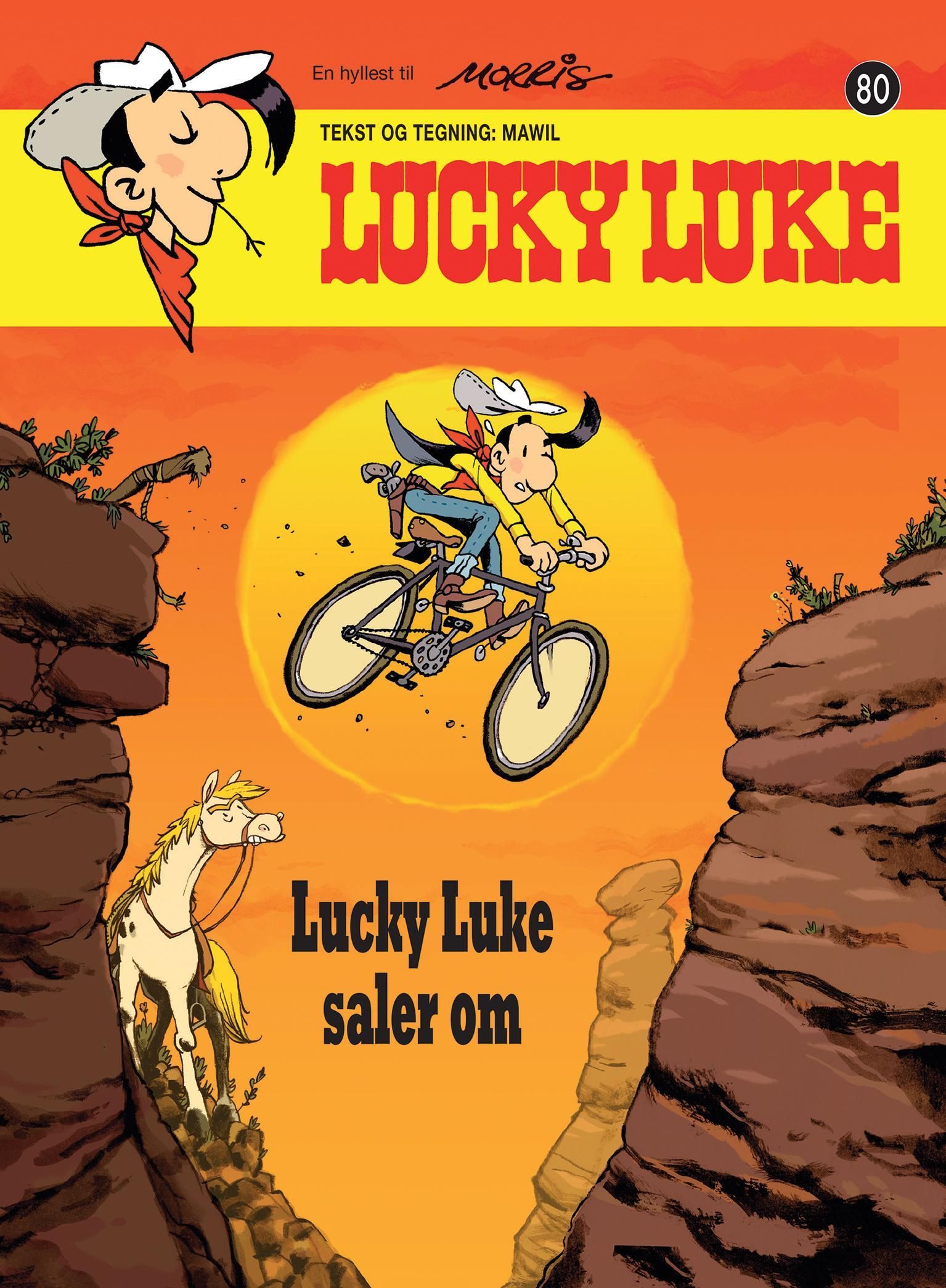 Forsidebilde av Lucky Luke saler om