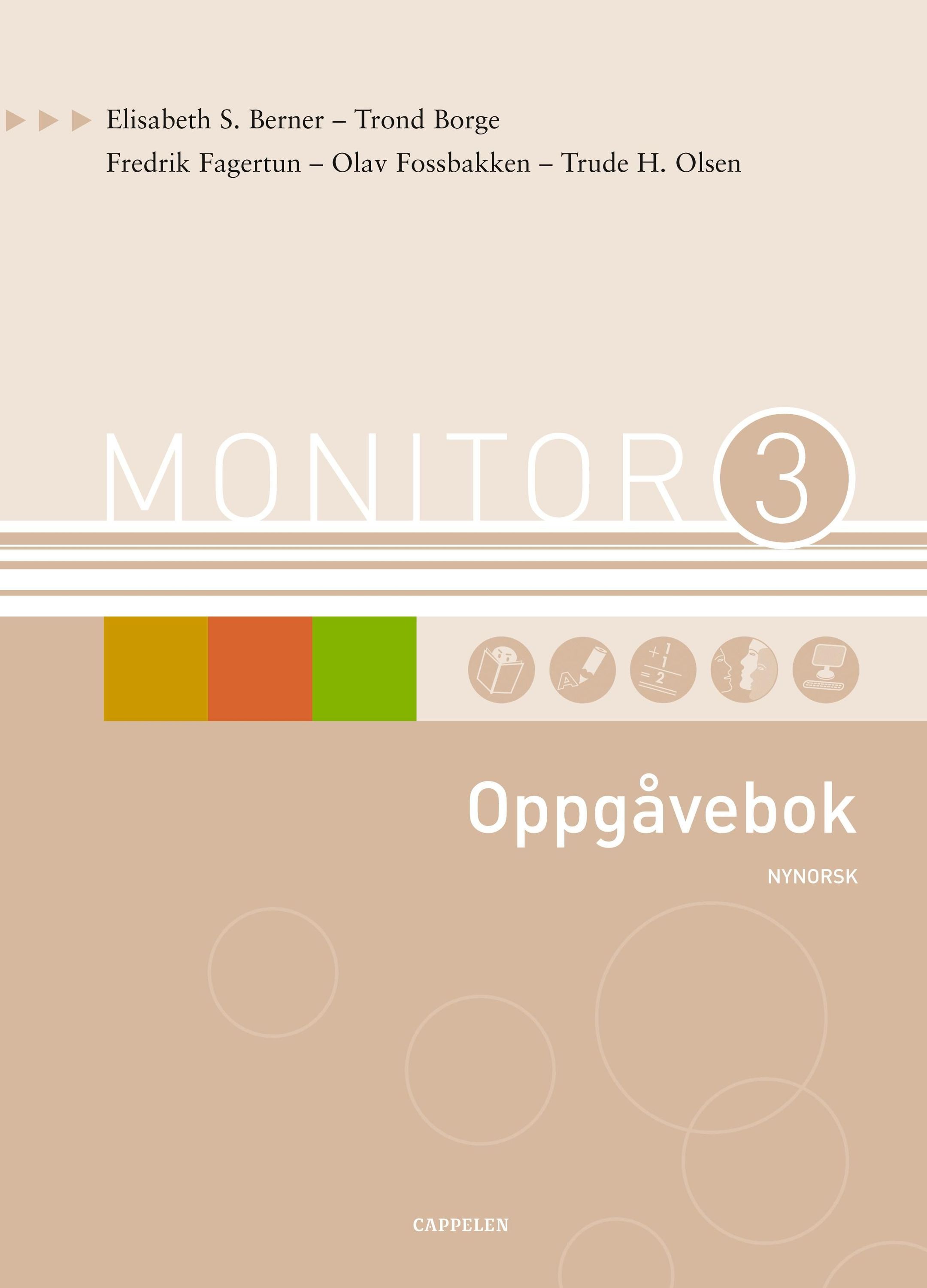Forsidebilde av Monitor 3 : oppgåvebok