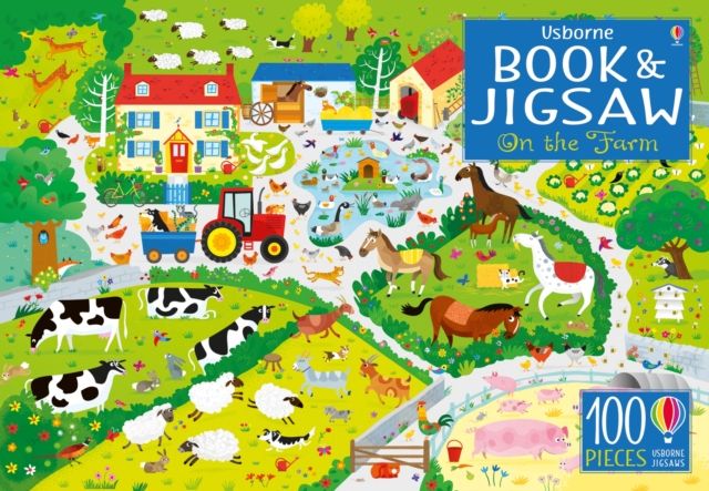 Usborne Book and Jigsaw On the Farm