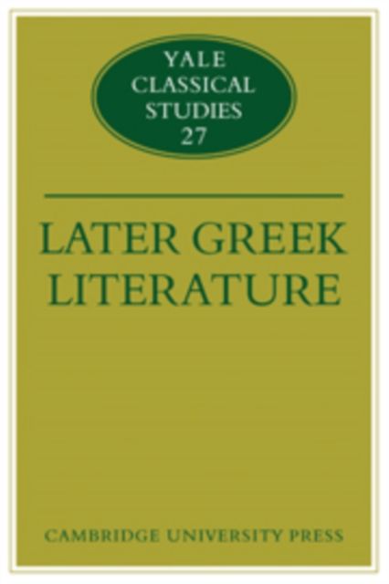 Later Greek Literature