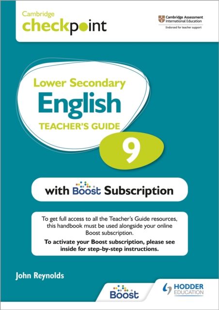 Cambridge Checkpoint Lower Secondary English Teacher's Guide 9 with Boost Subscription : Third Edition