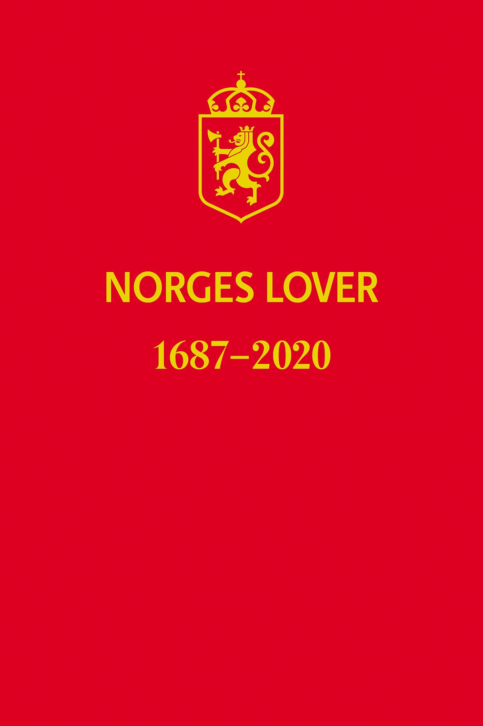 Norges lover : 1687-2020