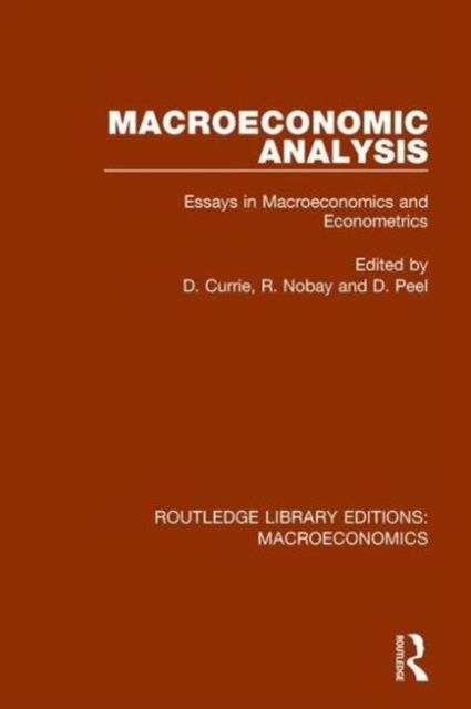 Macroeconomic Analysis : Essays in macroeconomics and econometrics