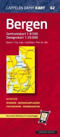 Bergen : bykart = city map = Stadtplan = plan de ville