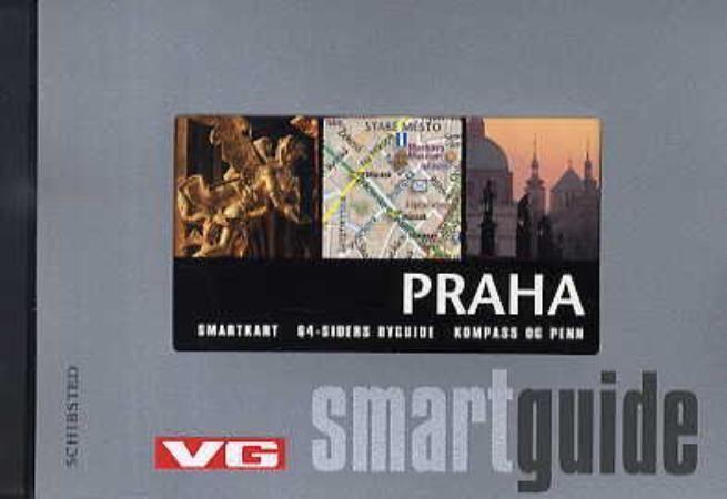 Praha : smartkart, 64 siders byguide, kompass og penn