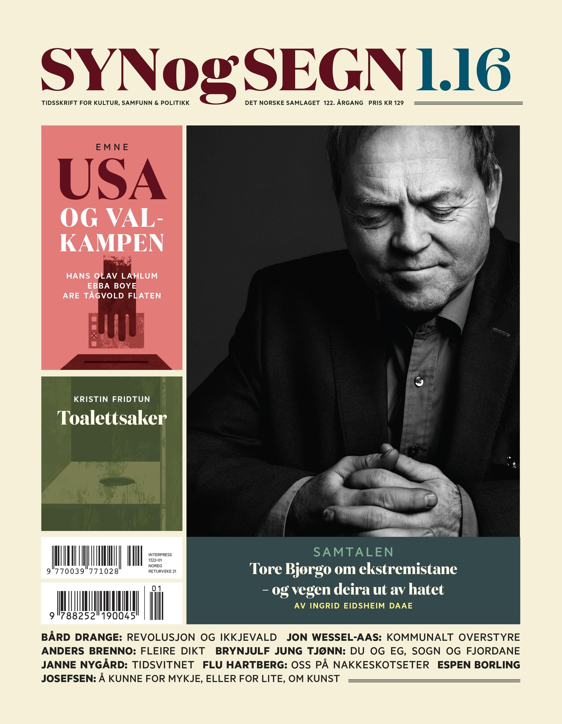 Syn og segn. Hefte 1-2016 : tidsskrift for kultur, samfunn & politikk