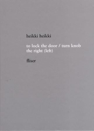 To lock the door / turn knob the right (left) : fliser