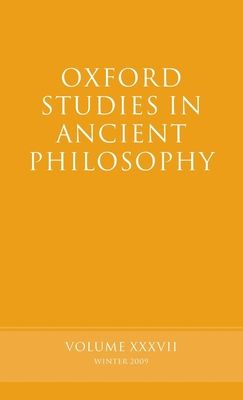 Oxford Studies in Ancient Philosophy Volume 37
