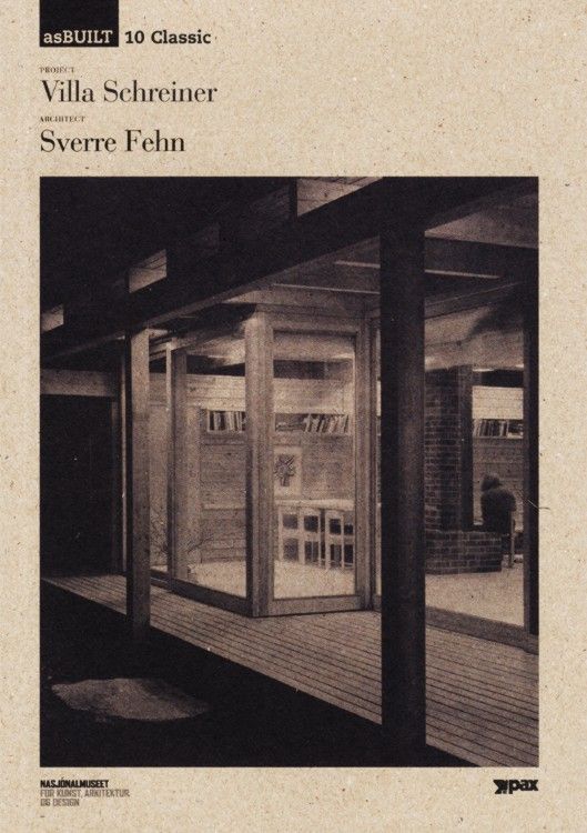 Project Villa Schreiner, architect Sverre Fehn