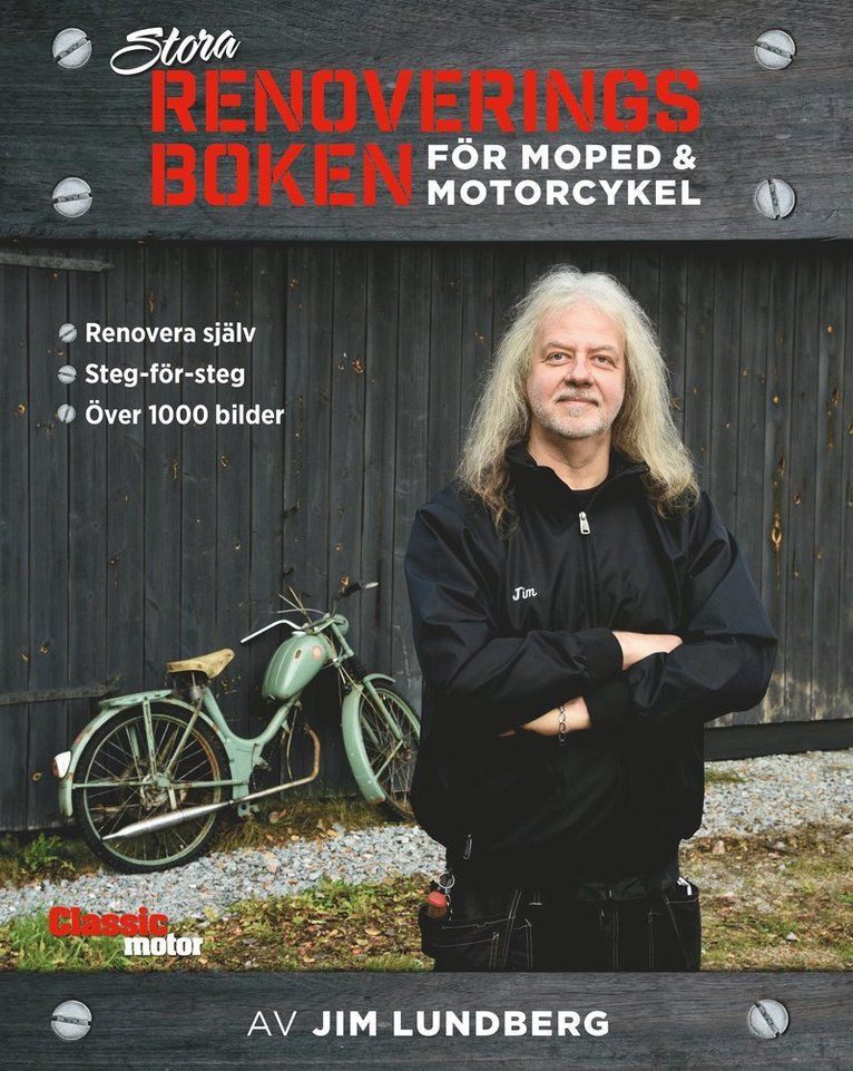 Stora renoveringsboken för moped och motorcykel