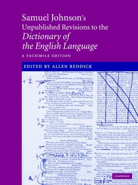 Samuel Johnson's Unpublished Revisions to the Dictionary of the English Language : A Facsimile Edition