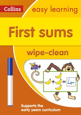 First Sums Age 3-5 Wipe Clean Activity Book : Ideal for Home Learning