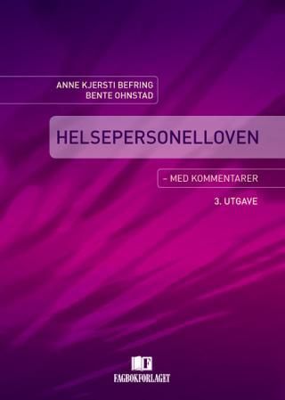 Helsepersonelloven : med kommentarer